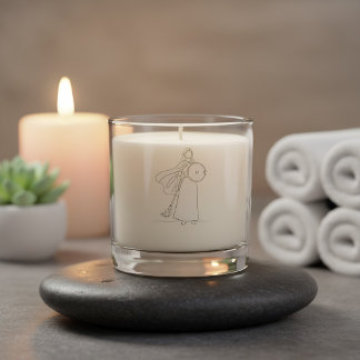 Warrior Mum Minimalist Line Art Candle