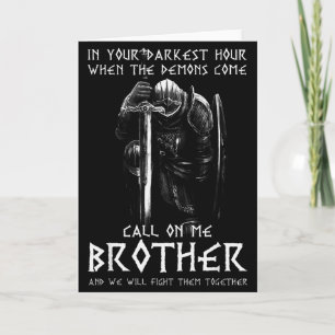Warrior Of God Call On Me Bother Fight Knight Temp Card