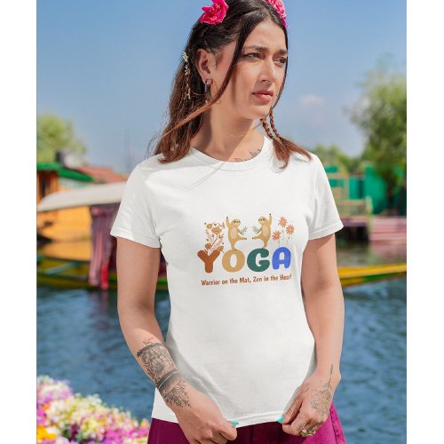 Warrior on the Mat Zen in the Heart  Yoga Sloth  T_Shirt