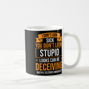 Warrior Orange Ribbon Multiple Sclerosis Awareness Coffee Mug