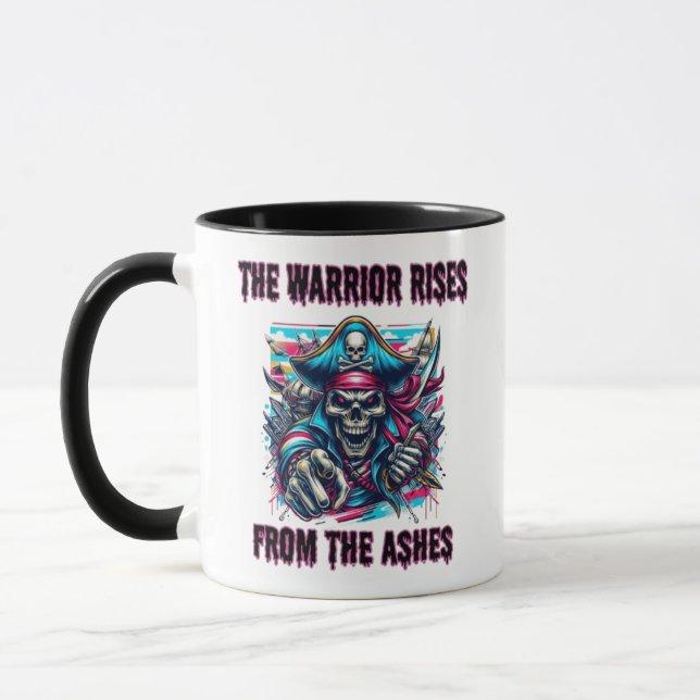 Warrior Pirate Skull of Vengeance: Day of the Dead Mug (Left)