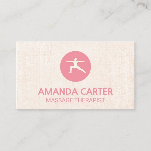 Warrior Pose Yoga Business Card