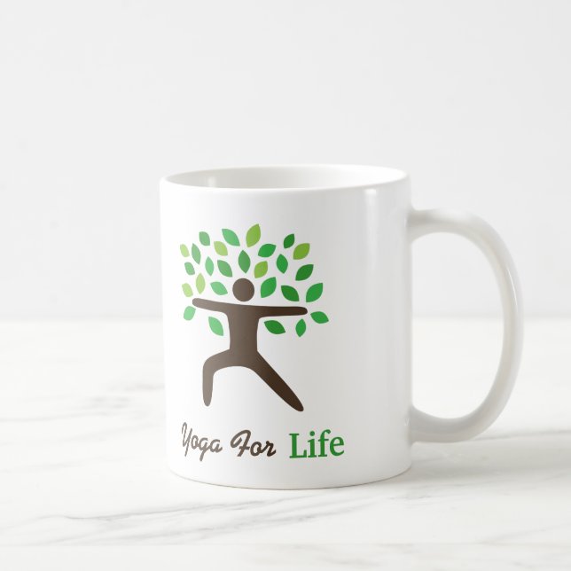 Warrior Pose Yoga Gifts Mug (Right)