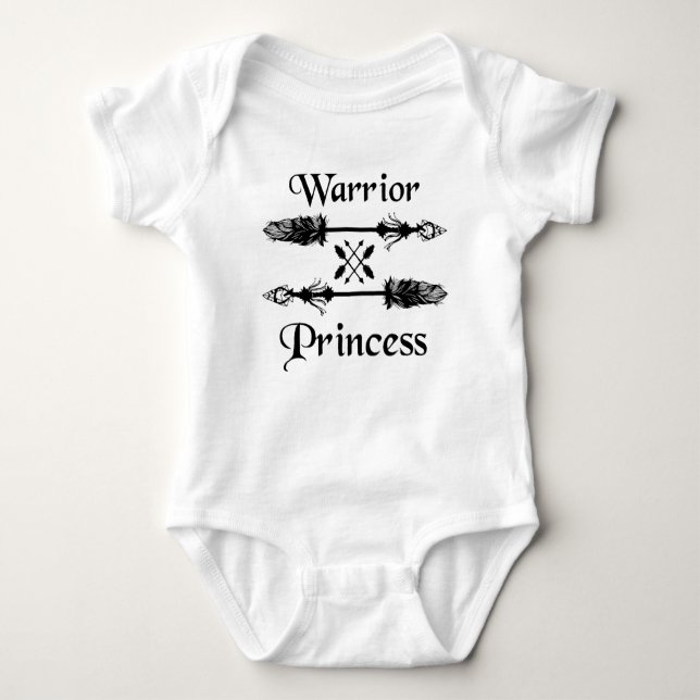 warrior princess baby bodysuit (Front)
