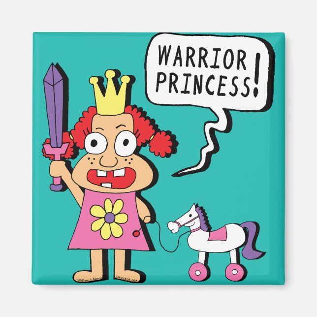 Warrior Princess Magnet (Front)