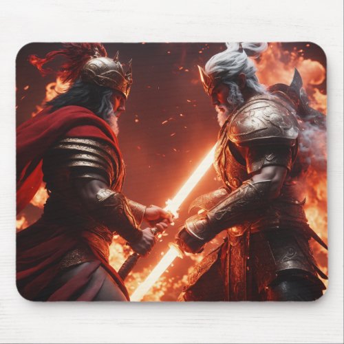 Warrior print Mousepad with gamers will love it