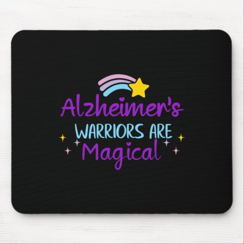 Warrior Purple Ribbon Awareness Dementia Support  Mouse Pad