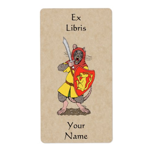 Warrior Rat with Falchion Bookplate