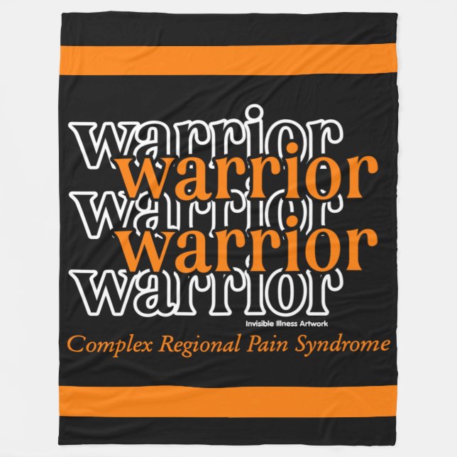 Warrior/Repeated...CRPS Fleece Blanket (Front)