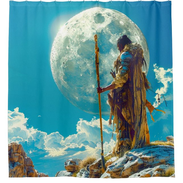 Warrior Shower Curtain (Front)