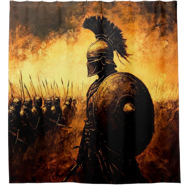 Warrior Shower Curtain (Front)