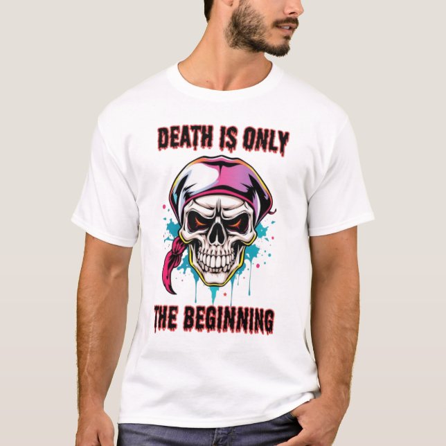 Warrior Skull of Vengeance: Day of the Dead T-Shirt (Front)