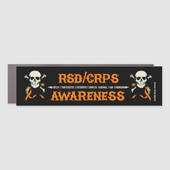 Warrior/Skull...RSD/CRPS Car Magnet (Front)