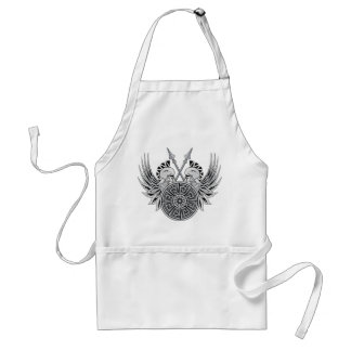 Warrior Skulls Adult Apron