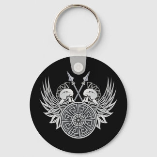 Warrior Skulls Keychain