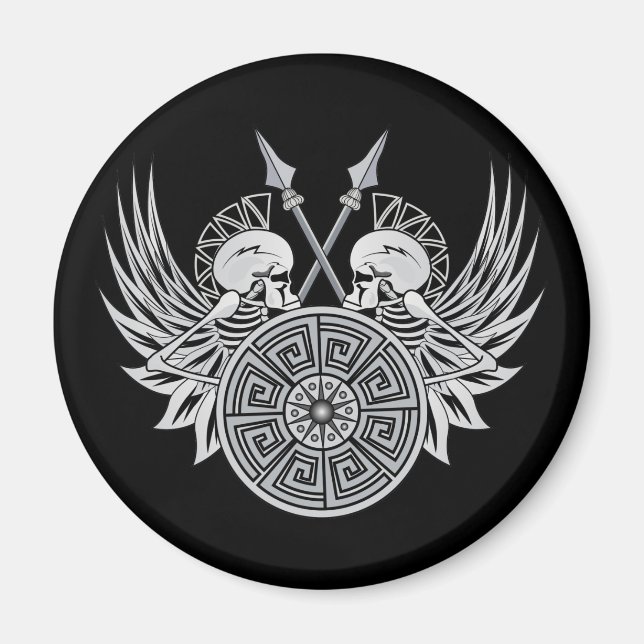 Warrior Skulls Magnet (Front)