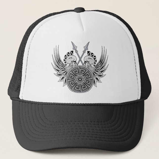 Warrior Skulls Trucker Hat (Front)