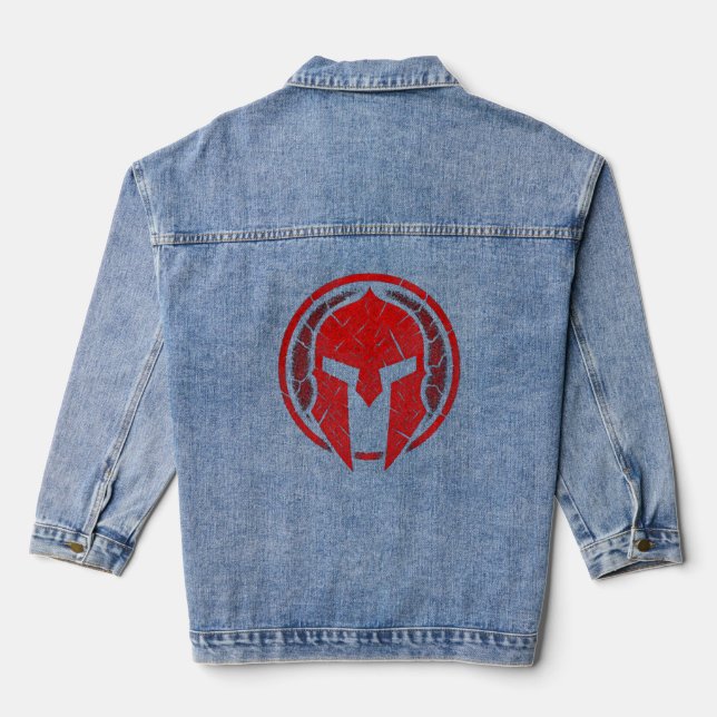 Warrior Spirit T-Shirt Denim Jacket (Back)