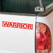 Warrior Stamp Bumper Sticker (On Truck)