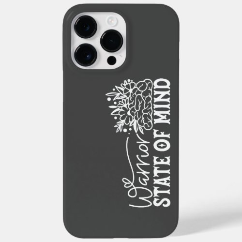 Warrior State of Mind Floral Brain Phone Case