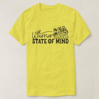 Warrior State of Mind Floral Brain Tshirt