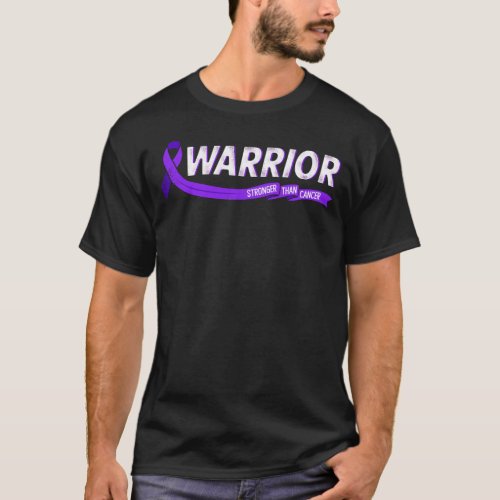 Warrior stronger than cancer pancreatic cancer T_Shirt