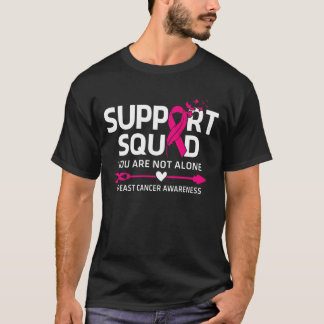 Warrior Support Squad Breast Cancer Awareness Feat T-Shirt
