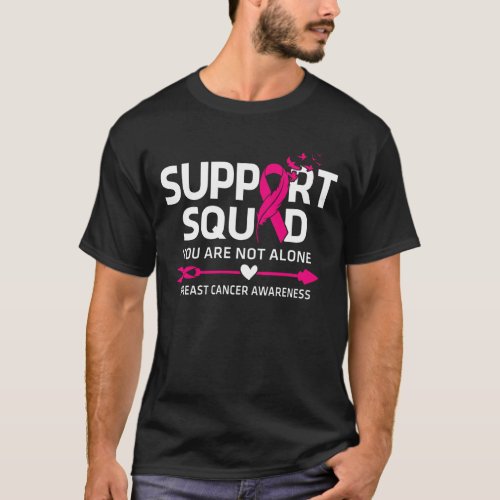 Warrior Support Squad Breast Cancer Awareness Feat T_Shirt