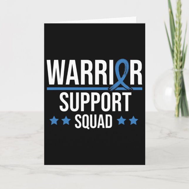 Warrior Support Squad Diabetes Awareness  Card (Front)