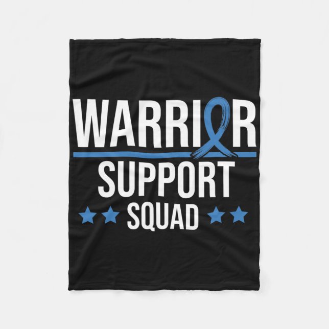 Warrior Support Squad Diabetes Awareness  Fleece Blanket (Front)