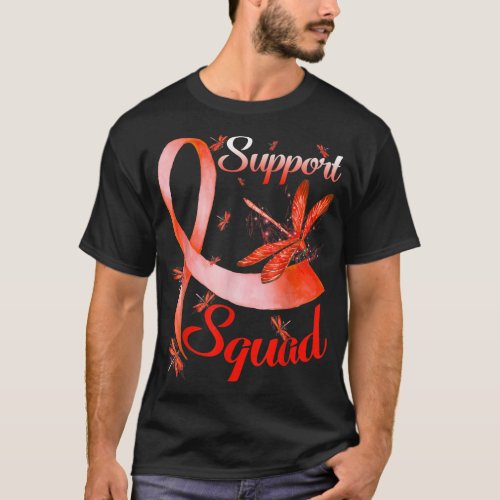 Warrior Support Squad Dragonfly ADHD Awareness  T_Shirt