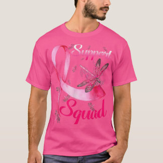 Warrior Support Squad Dragonfly Breast Cancer Awar T-Shirt