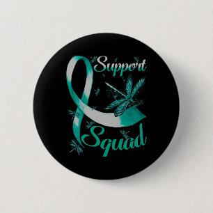 Warrior Support Squad Dragonfly Polycystic Kidney Button