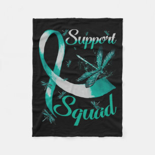 Warrior Support Squad Dragonfly Polycystic Kidney Fleece Blanket