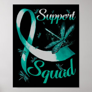 Warrior Support Squad Dragonfly Polycystic Kidney Poster
