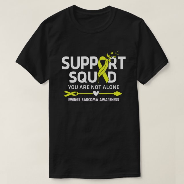 Warrior Support Squad Ewings Sarcoma Awareness Fea T-Shirt (Design Front)