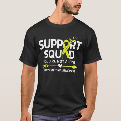 Warrior Support Squad Ewings Sarcoma Awareness Fea T_Shirt