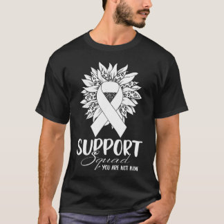 Warrior Support Squad Lung Cancer Sunflower Leopar T-Shirt