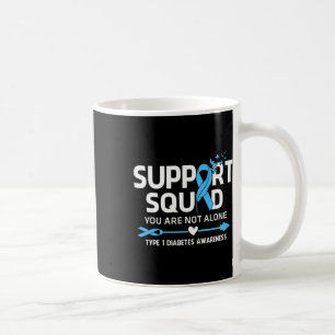 Warrior Support Squad Type 1 Diabetes Awareness Fe Coffee Mug