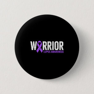 Warrior survivor fighter lupus awareness sle button