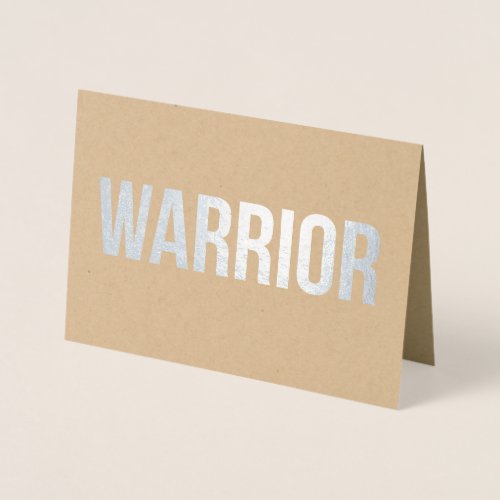 Warrior _ Sympathy Greeting Card
