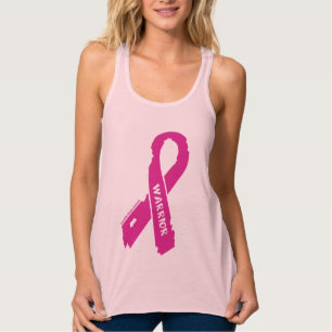 Warrior/ torn ribbon...Breast Cancer Tank Top
