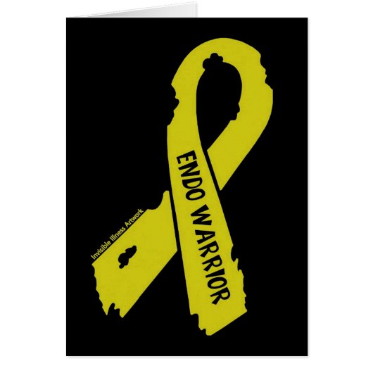 Warrior/ torn ribbon...Endometriosis (Front)