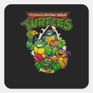 Warrior Turtle Square Sticker