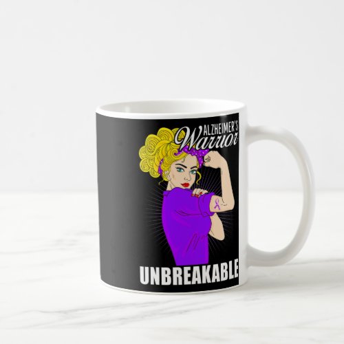 Warrior Unbreakable Heimers Awareness  Coffee Mug