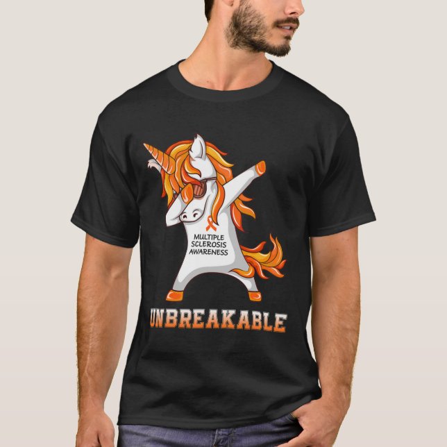 Warrior Unbreakable Multiple Sclerosis Awareness U T-Shirt (Front)