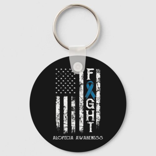 Warrior Us Flag  Keychain