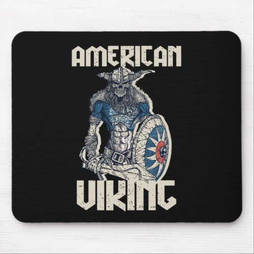 Warrior Viking Sword American Valhalla Norse Mytho Mouse Pad