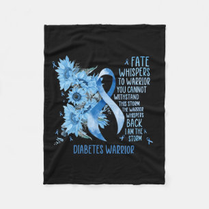 Warrior Whispers To Fate I Am The Storm Fleece Blanket
