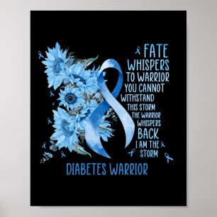 Warrior Whispers To Fate I Am The Storm  Poster